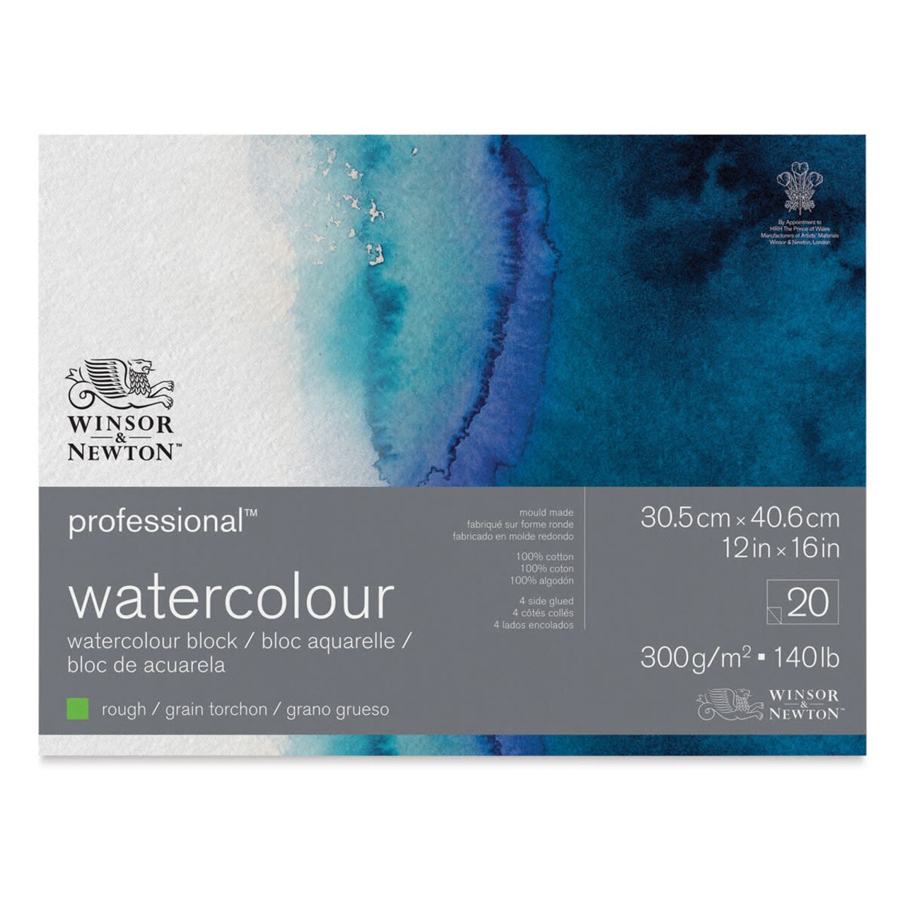 Winsor & Newton Professional Watercolor Block - 12" x 16", Rough Press